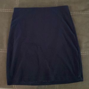 Short dark blue skirt